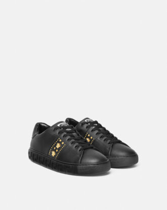 Studded Greca Sneakers | Versace