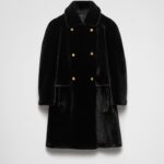 Aspen double-breasted coat | Prada