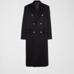 Double-breasted cashmere coat | Prada